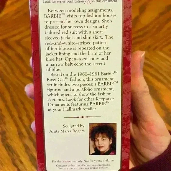 2000 Hallmark Barbie In Busy Gal Fashion Set Keepsake Ornament - Picture 3 of 4